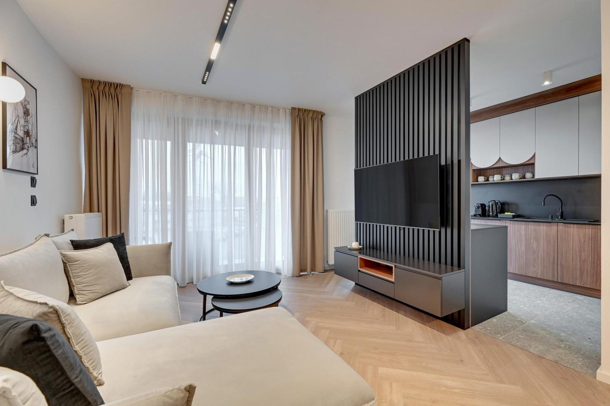 Nadmotlawie Riverside - Gym & Free Parking By Downtown Apartments Gdansk Bilik gambar